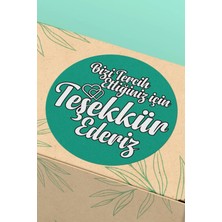 Xox Shops Teşekkür Ederiz Yazılı   Etiketi Türkçe Sticker- 90 Adet - ST2159