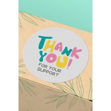 Xox Shops Thank You Sticker Teşekkürler Etiketi  Ürün Etiketi - 90 Adet - ST2244