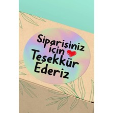Xox Shops Sticker Siparişiniz Için Teşekkürler Yazılı   Etiketi - 90 Adet - ST2363