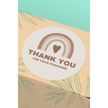Xox Shops Thank You Sticker Teşekkürler Etiketi Gökkuşağı   Etiketi - 90 Adet - ST2226