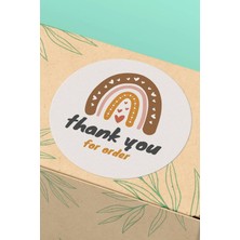 Xox Shops Thank You Sticker Teşekkürler Etiketi Gökkuşağı  Etiketi - 90 Adet - ST2243