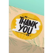 Xox Shops Thank You Sticker Teşekkürler Etiketi Sarı  Ürün  Etiketi - 90 Adet - ST2245