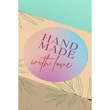 Xox Shops Thank You Sticker Teşekkürler Etiketi Hand Made With Love  Etiketi - 90 Adet - ST2248