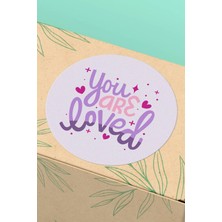 Xox Shops Thank You Sticker Teşekkürler Etiketi Loved Lila  Etiketi - 90 Adet - ST2220