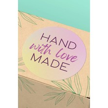 Xox Shops Thank You Sticker Teşekkürler Etiketi Hand Made With Love  Etiketi - 90 Adet - ST2247