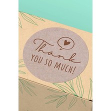 Xox Shops Thank You So Much Yazılı   Ürün Etiketi Kuşe - 90 Adet - ST2221