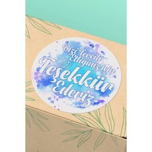Xox Shops Thank You Etiketi Yazılı Sticker - 90 Adet - ST2371