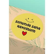 Xox Shops Thank You Sticker Sarı Sonunda Sana Kavuştum Yazılı  Etiketi - 90 Adet - ST2346