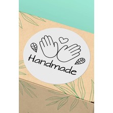 Xox Shops Sticker Teşekkürler Etiketi Handmade   Etiketi - 90 Adet - ST2375