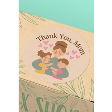 Xox Shops Thank You Mom Anneler Günü Temalı Sticker   Etiketi - 90 Adet - ST2392