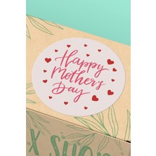 Xox Shops Anneler Günü Happy Mothers Day Yapışkanlı Sticker   Etiketi - 90 Adet - ST2377