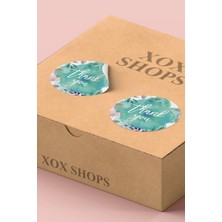 Xox Shops Kuşe Sticker Paketleme Kargo Ürün Ambalaj Kuşe Teşekkürler Etiketi Yeşil - 90 Adet - ST2040