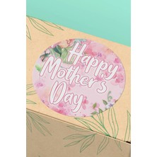 Xox Shops Thank You Sticker Happy Mother's Day Paketleme Ürün Kargo Etiketi - 90 Adet - ST2369