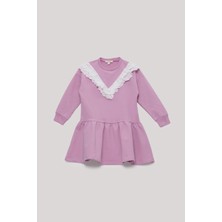 Tyess  Kız Çocuk Pembe Elbise
