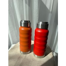 Retrobird Outdoor Kamp Paslanmaz Çelik Hardal Termos 400 ml Hardal