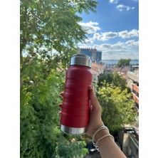 Retrobird Outdoor Kamp Paslanmaz Çelik Termos 400 ml Bordo