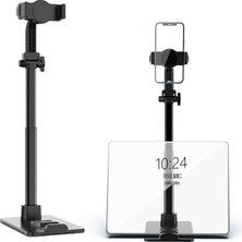 Unbrand CCT13 360 Derece Dönen Kelepçeli Geri Çekilebilir Telefon Tutucu Kaymaz Metal Tabletler Canlı Akış Için Stand Tabanı (Yurt Dışından)
