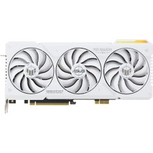 Asus ASUS-TUF-RTX4070TIS-O16G-BTF-WHITE-NVIDIA-GEFORCE-RTX 4070 Tı SUPER-16GB GDDR6X-256BIT-2670MHZ-OC-2XHDMI-3XDP-RGB-DLSS3 Ekran Kartı