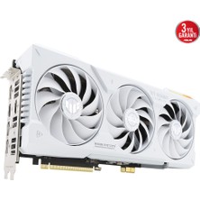 Asus ASUS-TUF-RTX4070TIS-O16G-BTF-WHITE-NVIDIA-GEFORCE-RTX 4070 Tı SUPER-16GB GDDR6X-256BIT-2670MHZ-OC-2XHDMI-3XDP-RGB-DLSS3 Ekran Kartı