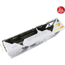 Asus ASUS-TUF-RTX4070TIS-O16G-BTF-WHITE-NVIDIA-GEFORCE-RTX 4070 Tı SUPER-16GB GDDR6X-256BIT-2670MHZ-OC-2XHDMI-3XDP-RGB-DLSS3 Ekran Kartı