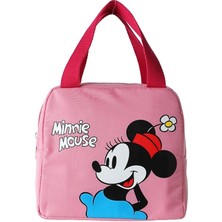 Miniso Mickey Mouse Lisanslı Kare Yiyecek Çantası Pembe