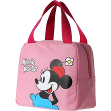 Miniso Mickey Mouse Lisanslı Kare Yiyecek Çantası Pembe