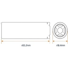 Aspilsan 8650 3.7V 2800MAH Li-Ion Şarjlı Pil