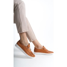 ARTI ARTI AYAKKABI ARTI-ARTI014-ALK054  Hakiki Deri Ortopedik Kadın Taba Ayakkabı