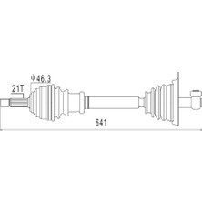 Eco-Fix Aks Ön Sol Komple R19 1.7