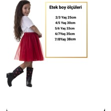 Saltare Kız Çocuk Kırmızı Etek Kırmızı Saten Taç 23 Nisan 29 Ekim Parti Gösteri Eteği Red Tutu Skirt