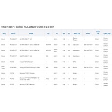 Skf Gergi Rulmanı Focus Iı 2.0 307