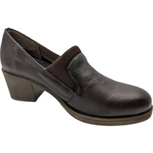 Çiğdem Kundura Arya Frostara Hakiki Deri Kadın Topuklu Ayakkabı - Frostara - Acı Kahve - 37