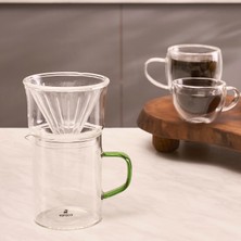 Karaca Draco Borosilikat Cam Dripper/Filtre Kahve Demleme Ekipmanı 450 ml