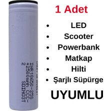 Samsung 25S 2300mAh 18650 35A Pil Şarjlı Scooter Matkap Süpürge Uyumlu