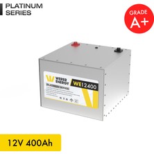 WERER ENERGY 12V 400Ah LiFePO4 Platinum Series Bluetooth'lu Lityum Demir Fosfat Akü