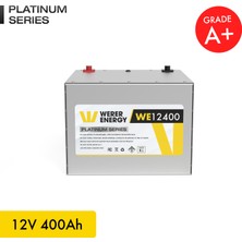 WERER ENERGY 12V 400Ah LiFePO4 Platinum Series Bluetooth'lu Lityum Demir Fosfat Akü