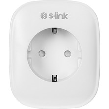 S-Link Sl-15 Powerking 16 Amper Wifi Tuya Destekli Akım Korumalı Enerji İzlemeli Akıllı Priz