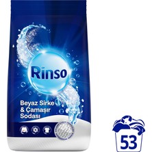 Rinso Beyaz Sirke ve Çamaşır Sodası Beyazlar Için Toz Deterjan 8 kg