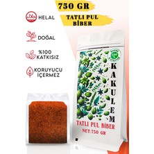 Kakulem Sertifikalı Güneşte Kurutulmuş Tatlı Pul Biber 750 gr