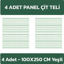 Konak Tel Çit Sistemleri Avantaj Seti Panel Çit+Çim Çit+Direk ve Aksesuarlar 100 cm