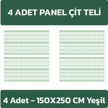Konak Tel Çit Sistemleri Avantaj Seti Panel Çit+Çim Çit+Direk ve Aksesuarlar 150 cm