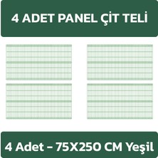 Konak Tel Çit Sistemleri Avantaj Seti Panel Çit+Çim Çit+Direk ve Aksesuarlar 75 cm