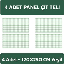 Konak Tel Çit Sistemleri Avantaj Seti Panel Çit+Çim Çit+Direk ve Aksesuarlar 120 cm