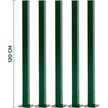 Konak Tel Çit Sistemleri Avantaj Seti Panel Çit+Çim Çit+Direk ve Aksesuarlar 120 cm