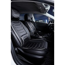 Kepmorpho 
bmw 3 Serisi 335 Lüx Oto Koltuk Kılıfı Ön Arka Takım Eagle Serisi Siyah Beyaz