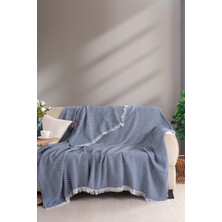 Terry Home  Carden Pamuklu Çift Kişilik Pike-Yatak Örtüsü 200x230 cm Lacivert