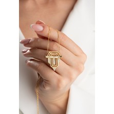 Silvano Jewelry 925 Ayar Gümüş Gold Serenay Kolye