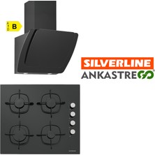 Silverline 2Li  Cam Ankastre Set CS5335B01 - 3373 Misto 60 Siyah