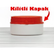 Sevgift 250CC Kilitli Kapaklı Hdpe Plastik Numune Saklama Kavanozu - Gıda Uyumlu (100'LÜ Paket)