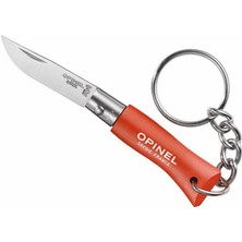 Opinel No 2 Anahtarlıklı Paslanmaz Çelik Çakı - Turuncu